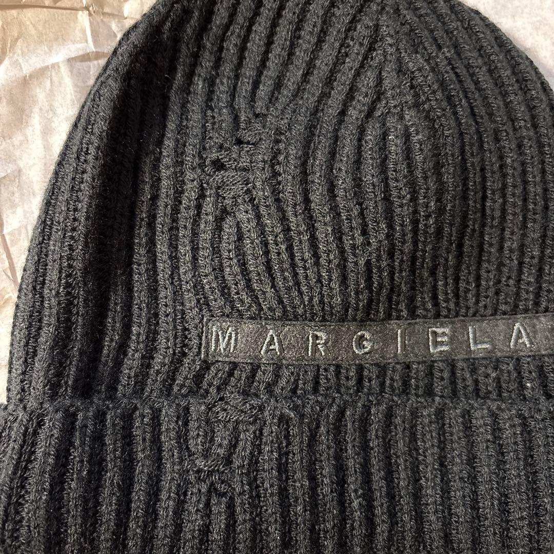 MM6 Maison Margiela キッズ ブラック ニット帽　ビーニー