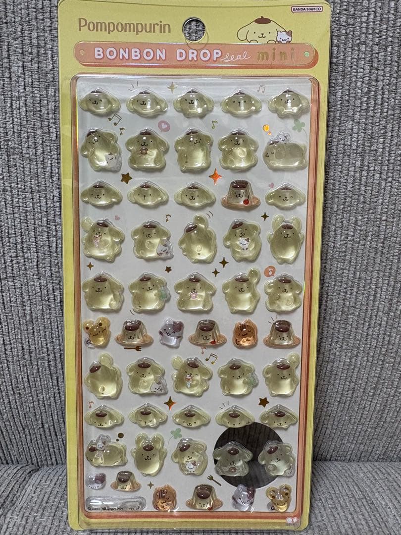 サンリオ ボンボンドロップシール８種 キティ マイメロ クロミ シナモン プリン