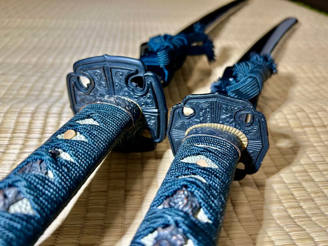 模造刀 太刀 脇差し 2本セット！　※刀身に樋あり（バラ売り不可）