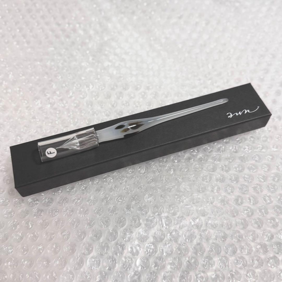 ガラス工房aun ガラスペン ラメみけ