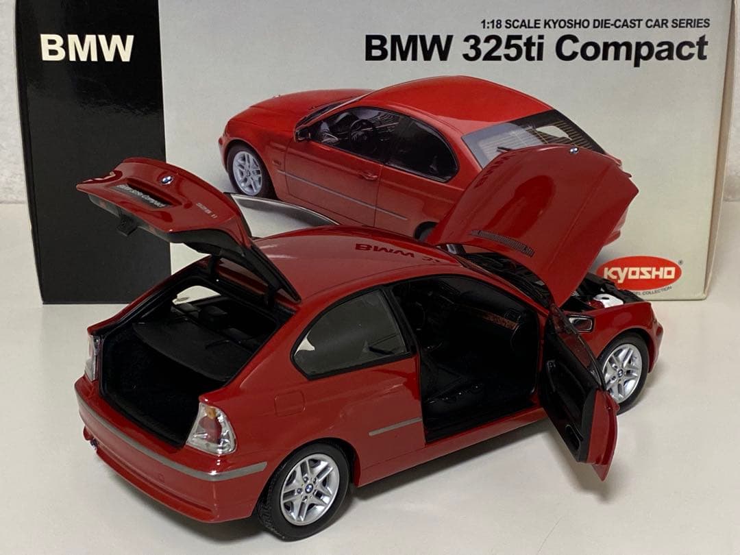 京商 1/18 BMW 325ti Conpact コンパクト (レッド)