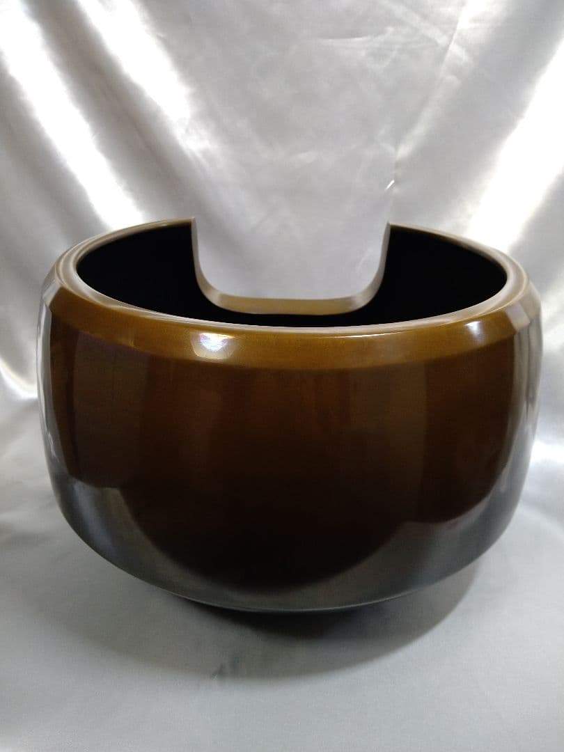 茶道具 風炉 真塗道安風炉 面取風炉 灰付き 新品未使用