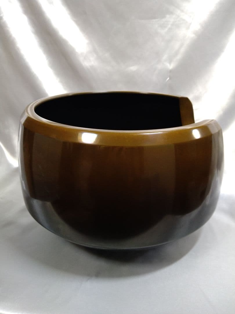 茶道具 風炉 真塗道安風炉 面取風炉 灰付き 新品未使用