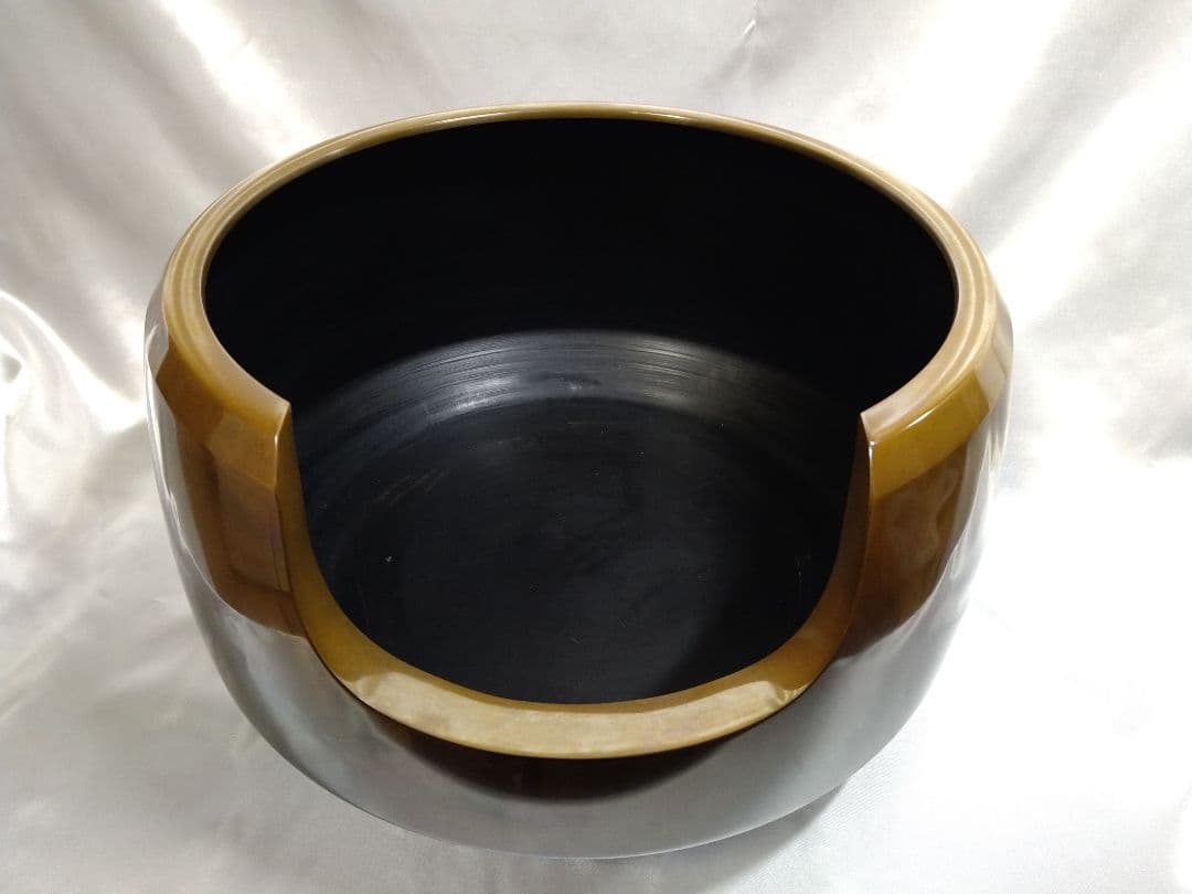 茶道具 風炉 真塗道安風炉 面取風炉 灰付き 新品未使用