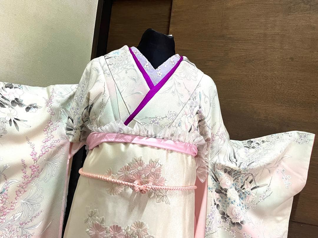 振袖 フルセット6点セット15800円正絹サイズM売り切り終了