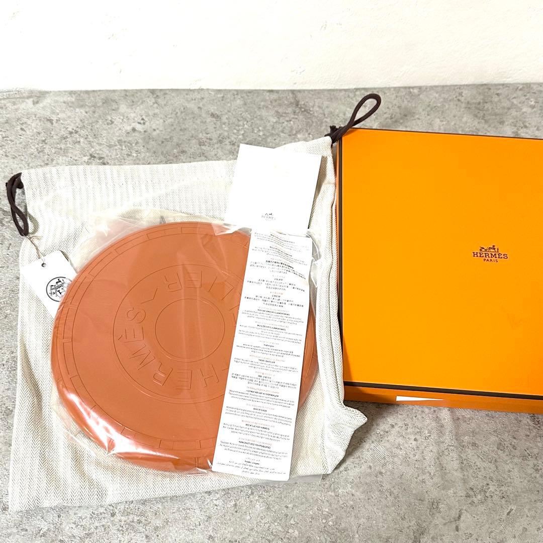 【未使用】 エルメス フリスビー Wouf セリエ オレンジ