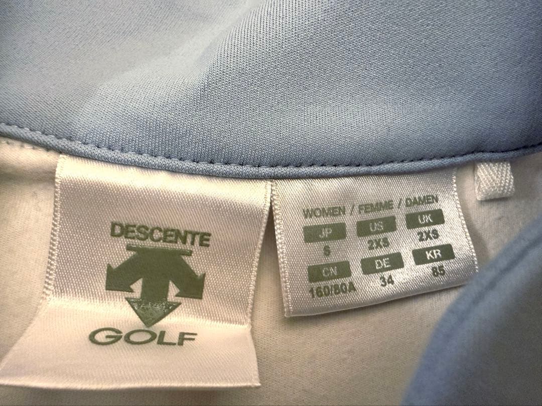 Descent ゴルフ レディースウェア S ホワイト/ブルー