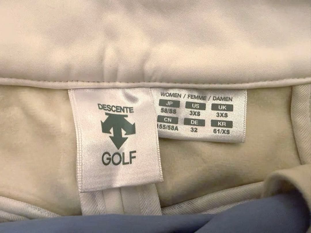 Descent ゴルフ レディースウェア S ホワイト/ブルー