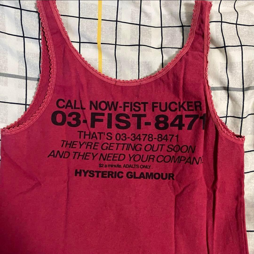 00's HYSTERIC GLAMOUR 総柄 タンクトップ