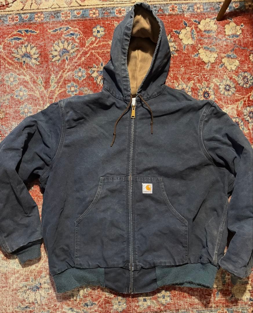 80s USA製Carhartt カーハート デニムアクティブジャケット