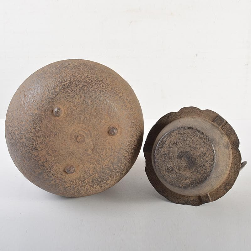 煎茶道具　漢詩文　茶飯釜　涼炉　D　R6641B