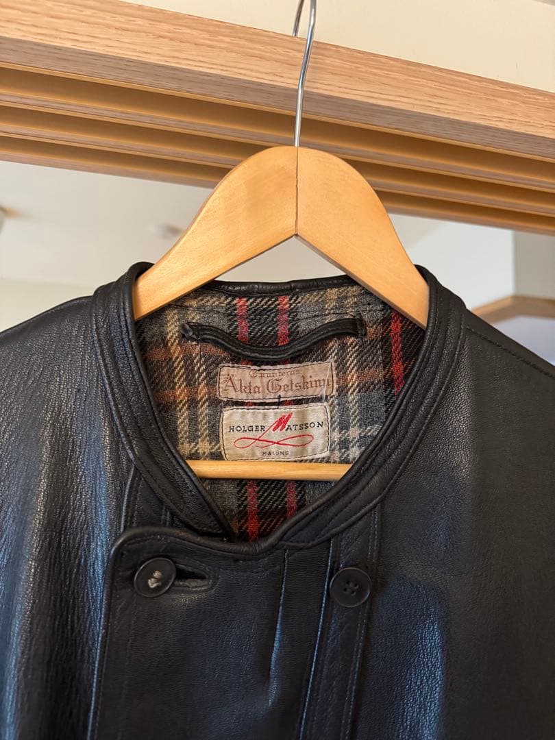 ジャケット・アウター 40's Swedish Double Breasted Leather