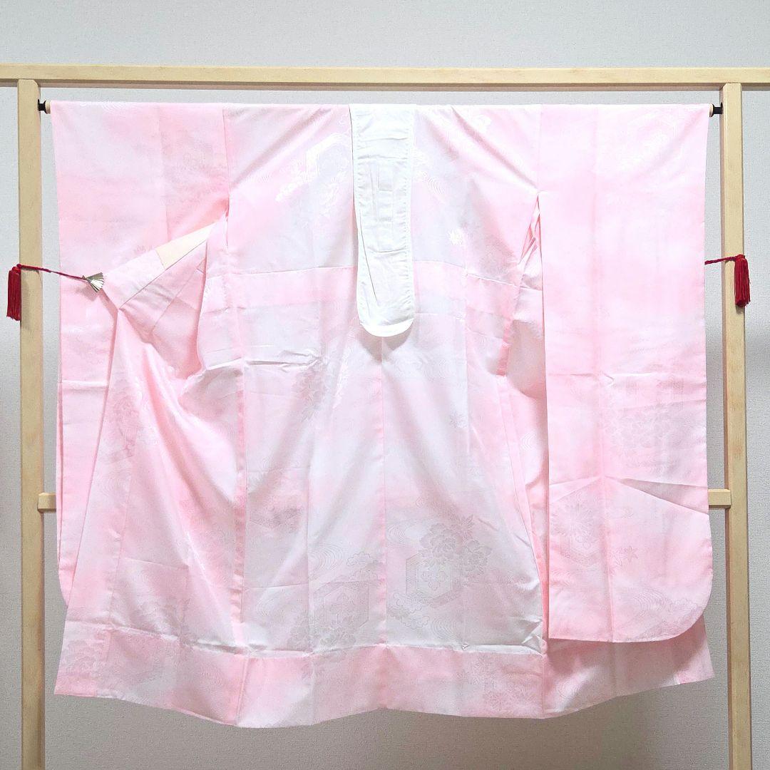 F5 京都きもの友禅 桜 金彩 金駒刺繍 正絹 成人式 振袖・襦袢・袋帯セット