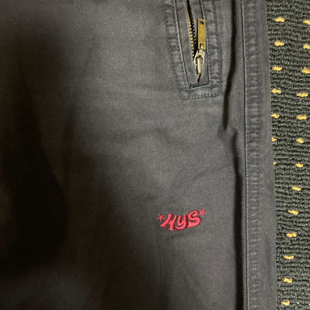 Hysterics ワンポイントロゴ刺繍キャンバスアウトドアパンツ