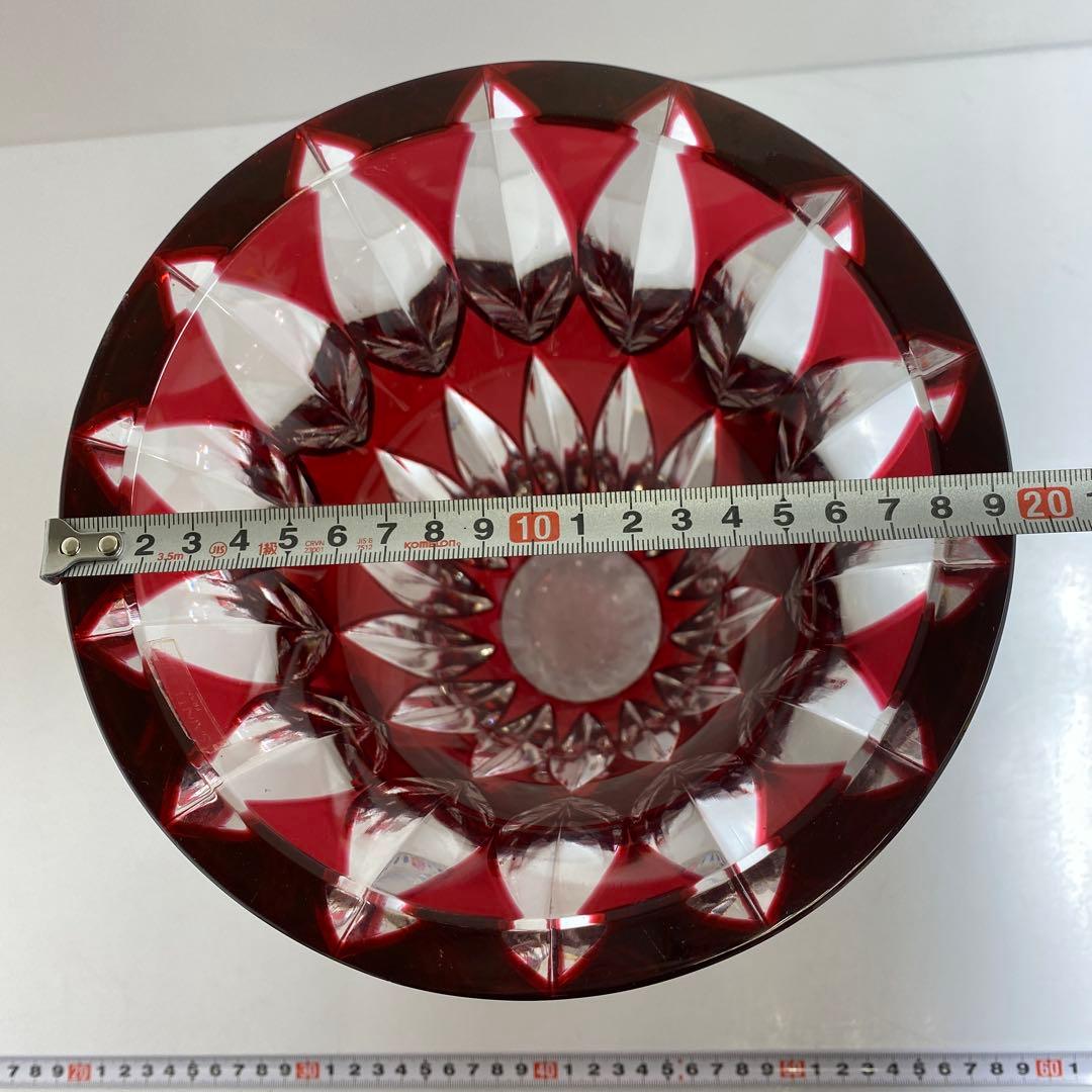 サンルイ　クリスタルカット　ベース　高さ27.4㎝トトオ　東な7-0921☆1F