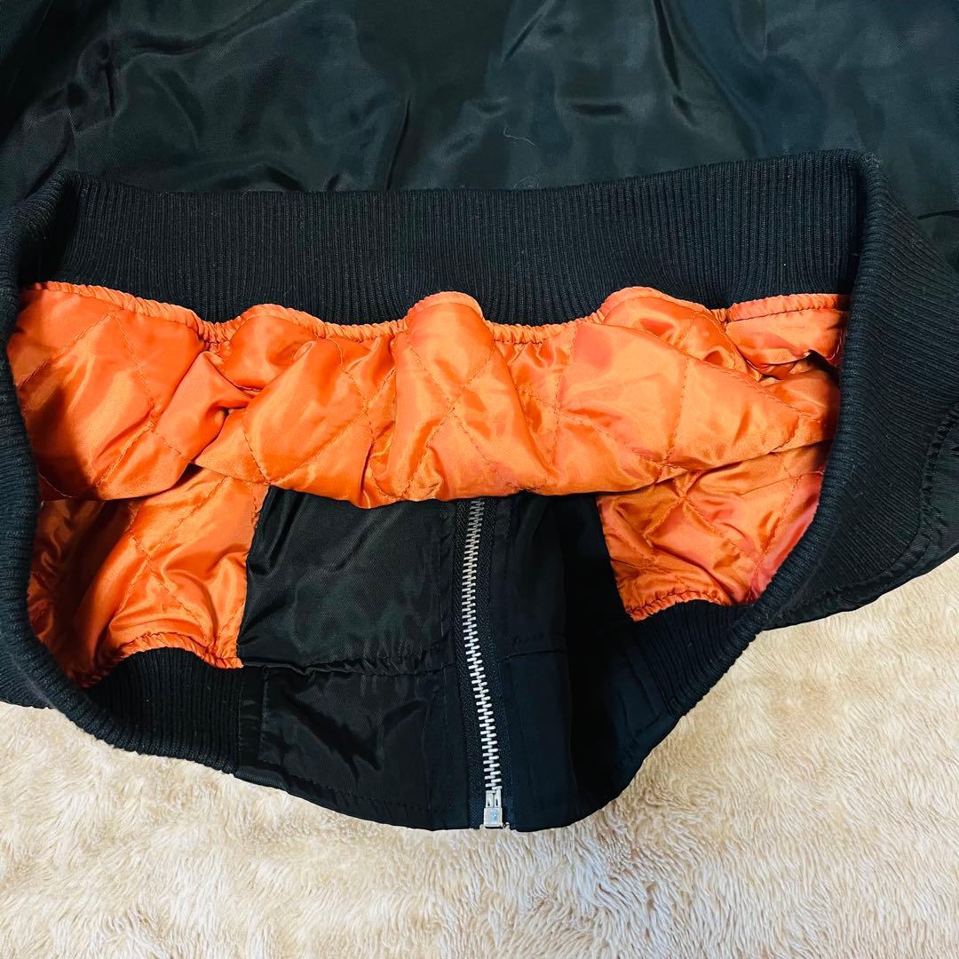 めいちゃん MA-1 歌い手 めいちゃん ジャンパー ブルゾン ブラック フリー