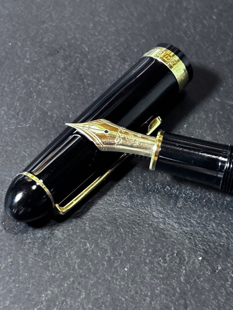プラチナ万年筆センチュリー3776黒細字F14k
