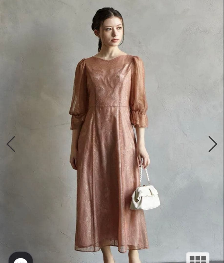 Aimer グリッターレースフィット＆フレアドレス