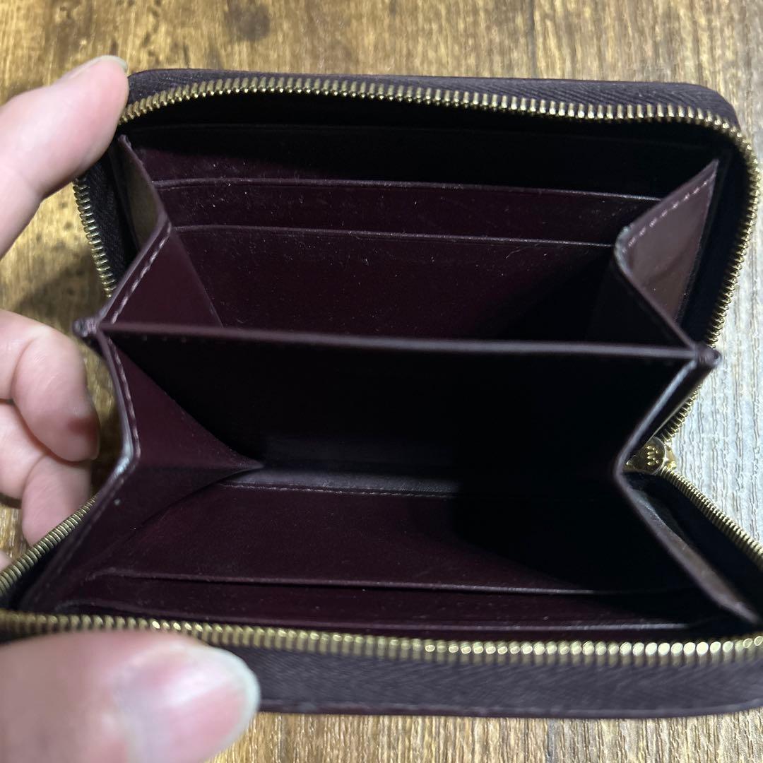 CELINE ハーフジップウォレット ボルドー