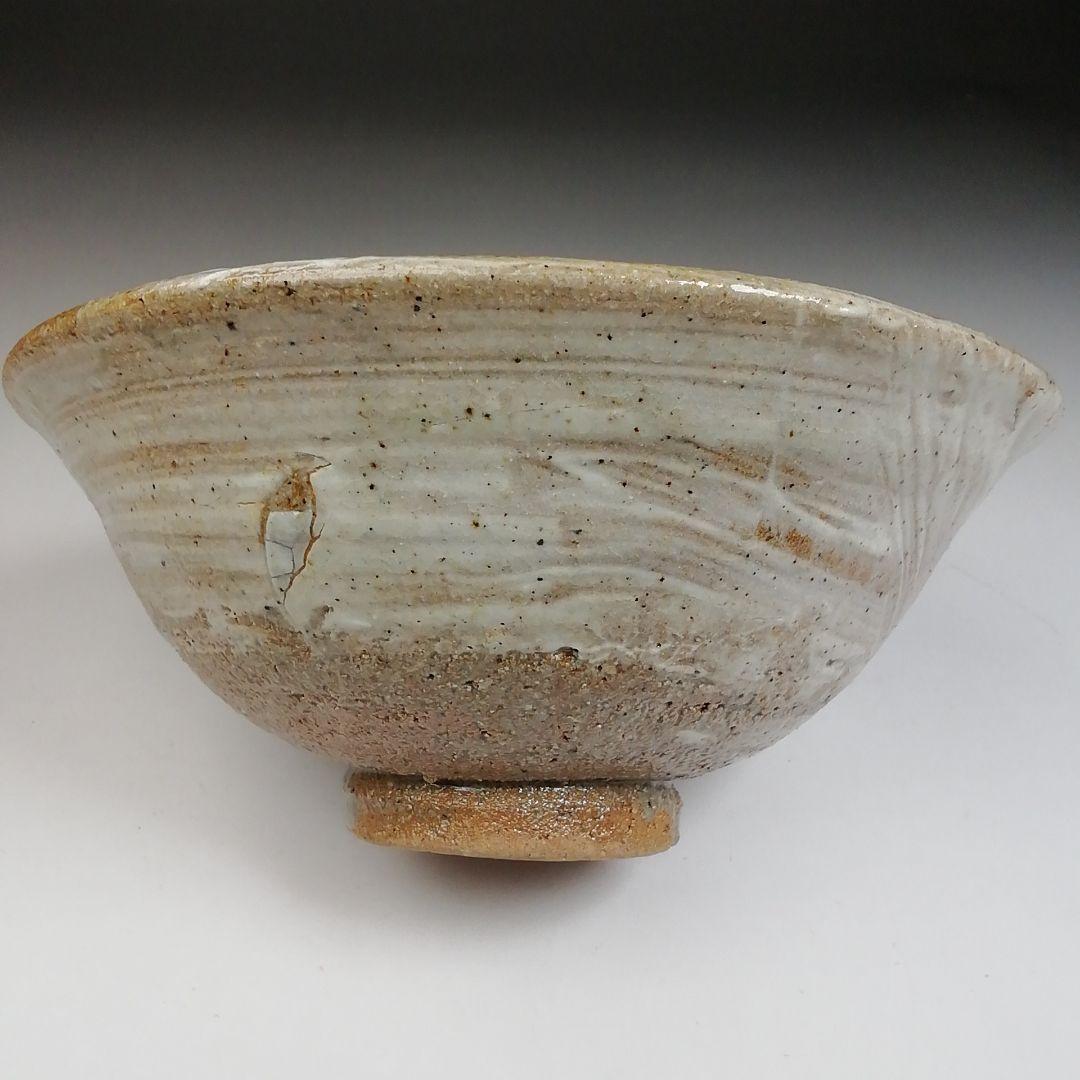 Ｗ５５　茶碗　『彫三島　刷毛目茶碗』『尾田一念 作』　共箱　抹茶碗　茶道具