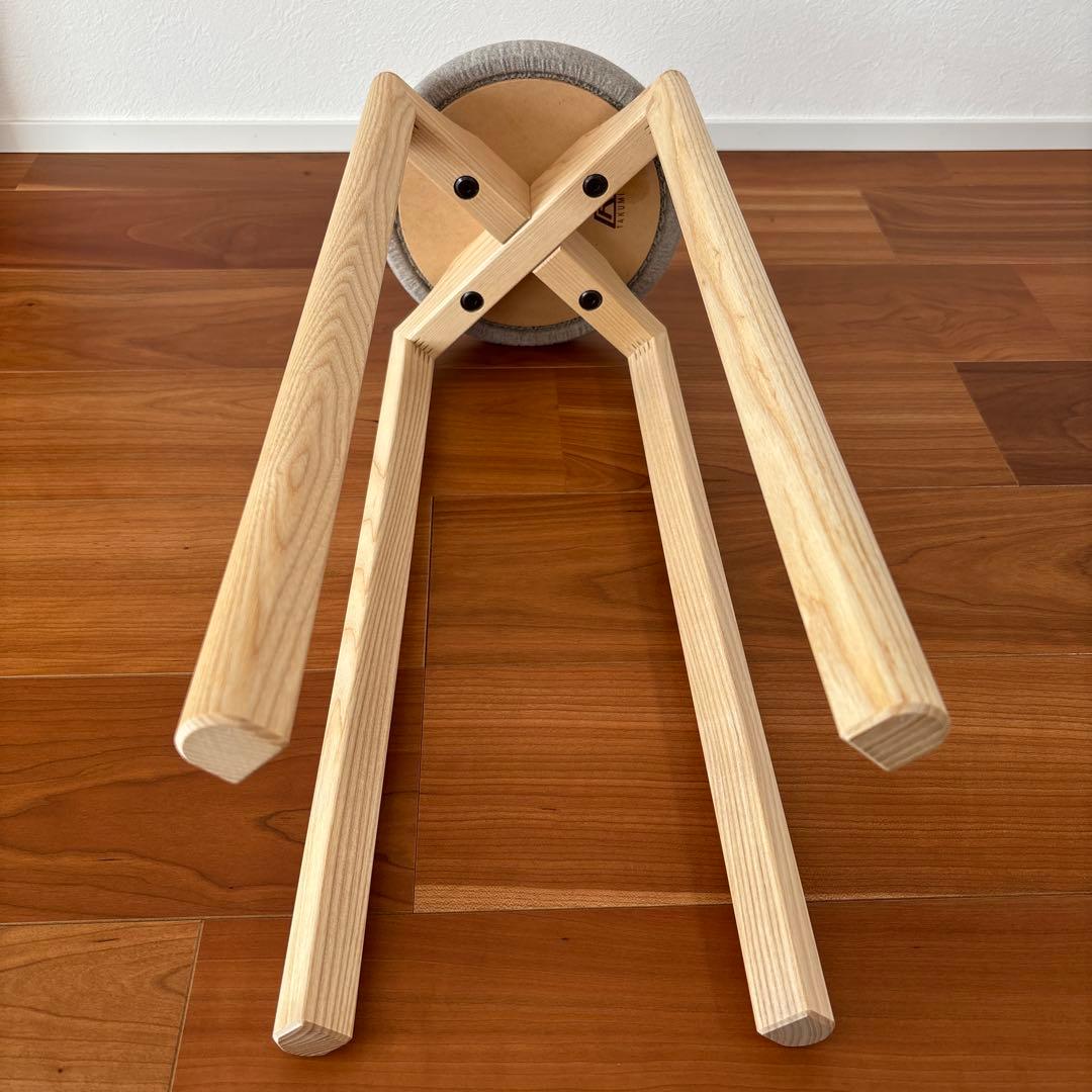 匠工芸 マッシュルームスツール M グレー