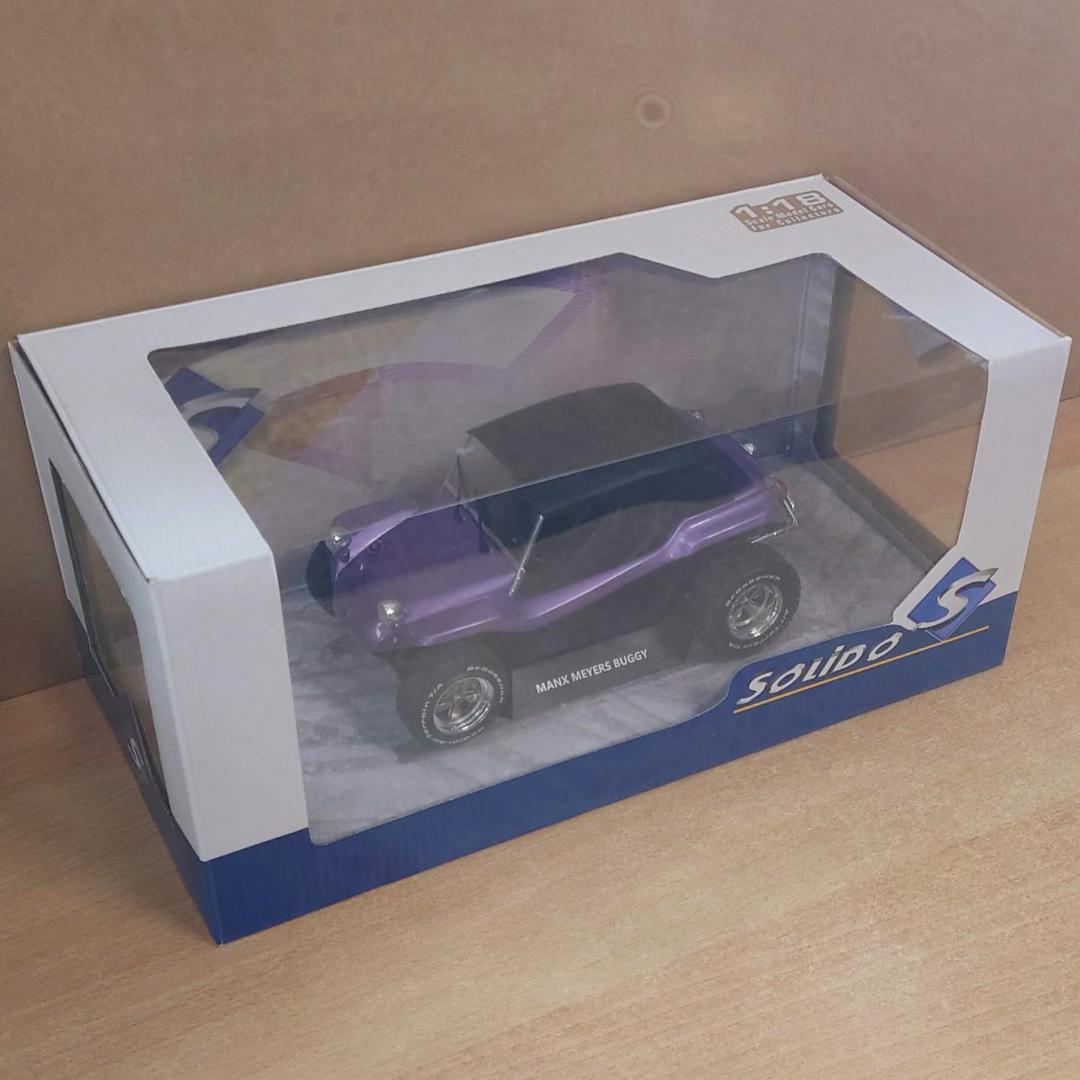 1/18 メイヤーズ マンクス バギー ソフトルーフ パープル ソリド製ミニカー