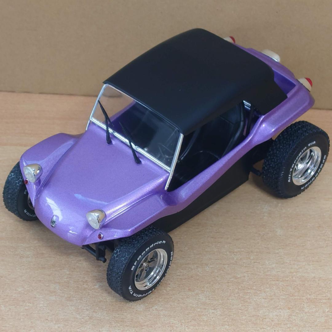1/18 メイヤーズ マンクス バギー ソフトルーフ パープル ソリド製ミニカー