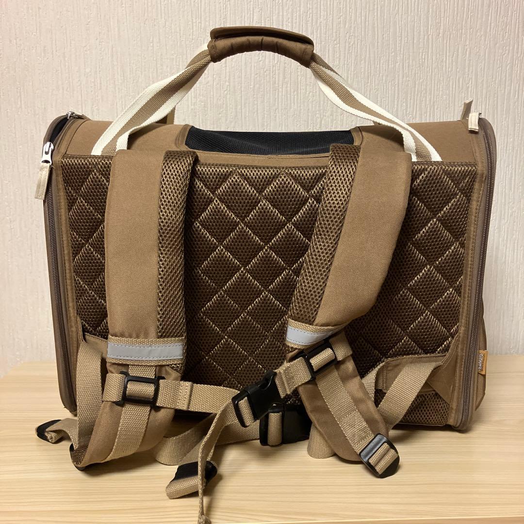 PEANUTS スヌーピー 犬用キャリーバッグ ブラウン