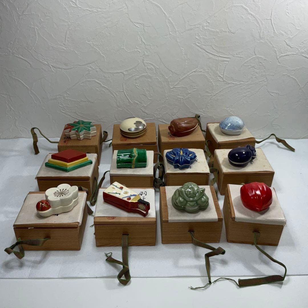 平安橘吉　香合　茶道具12月分　まとめ売り