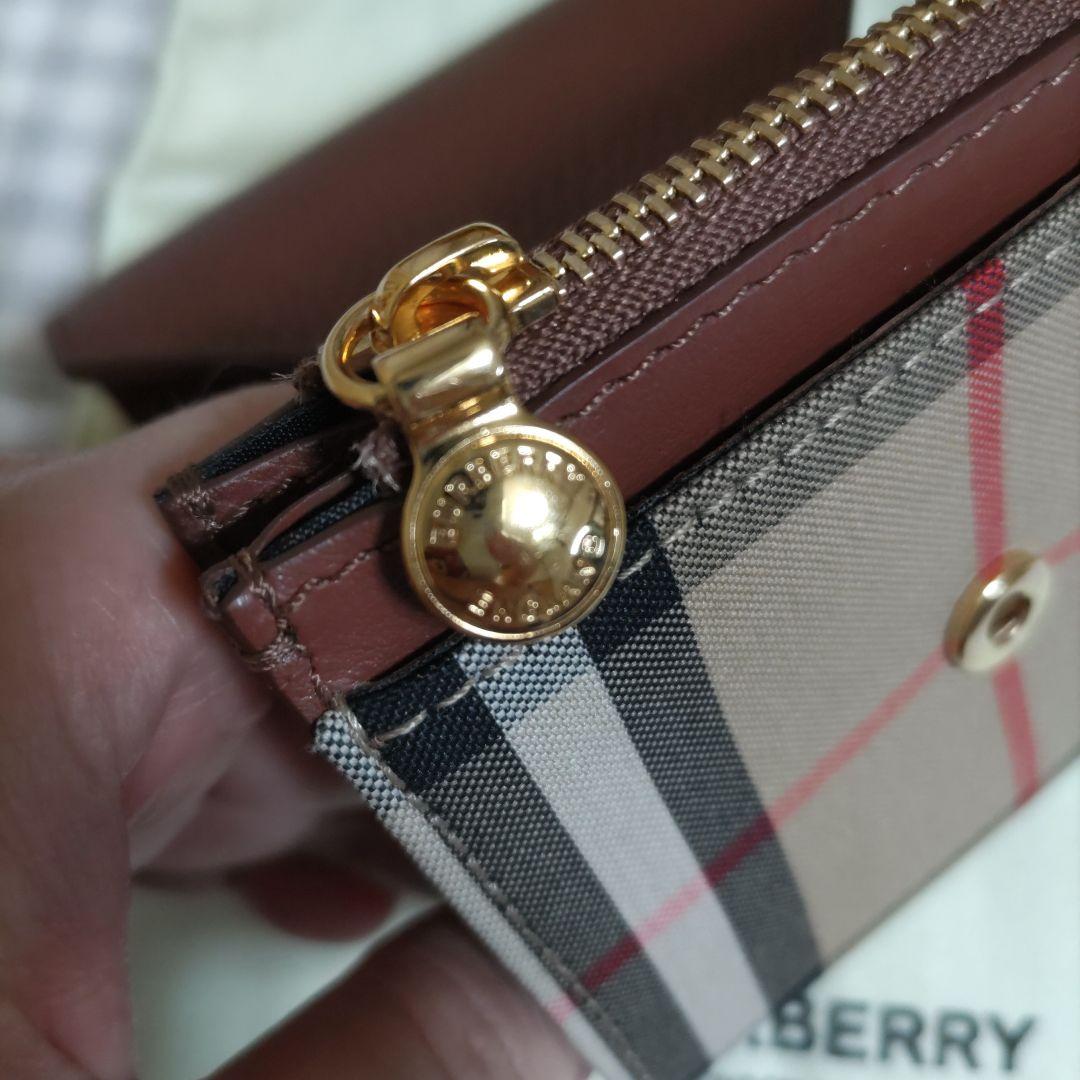 BURBERRY チェック柄 三つ折り財布