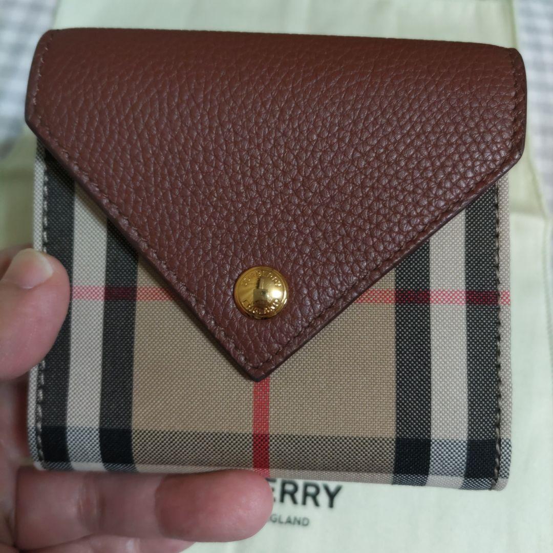 BURBERRY チェック柄 三つ折り財布