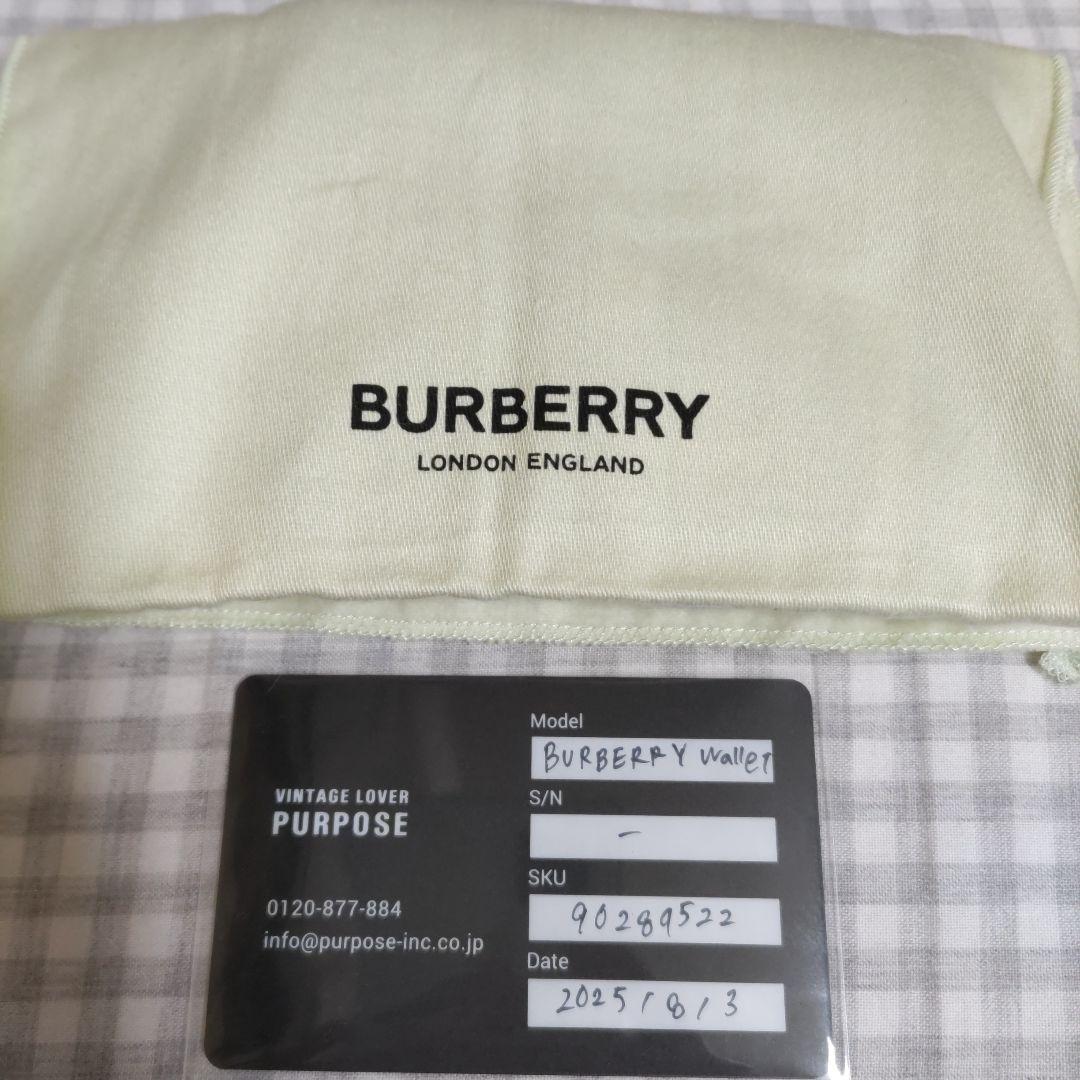 BURBERRY チェック柄 三つ折り財布