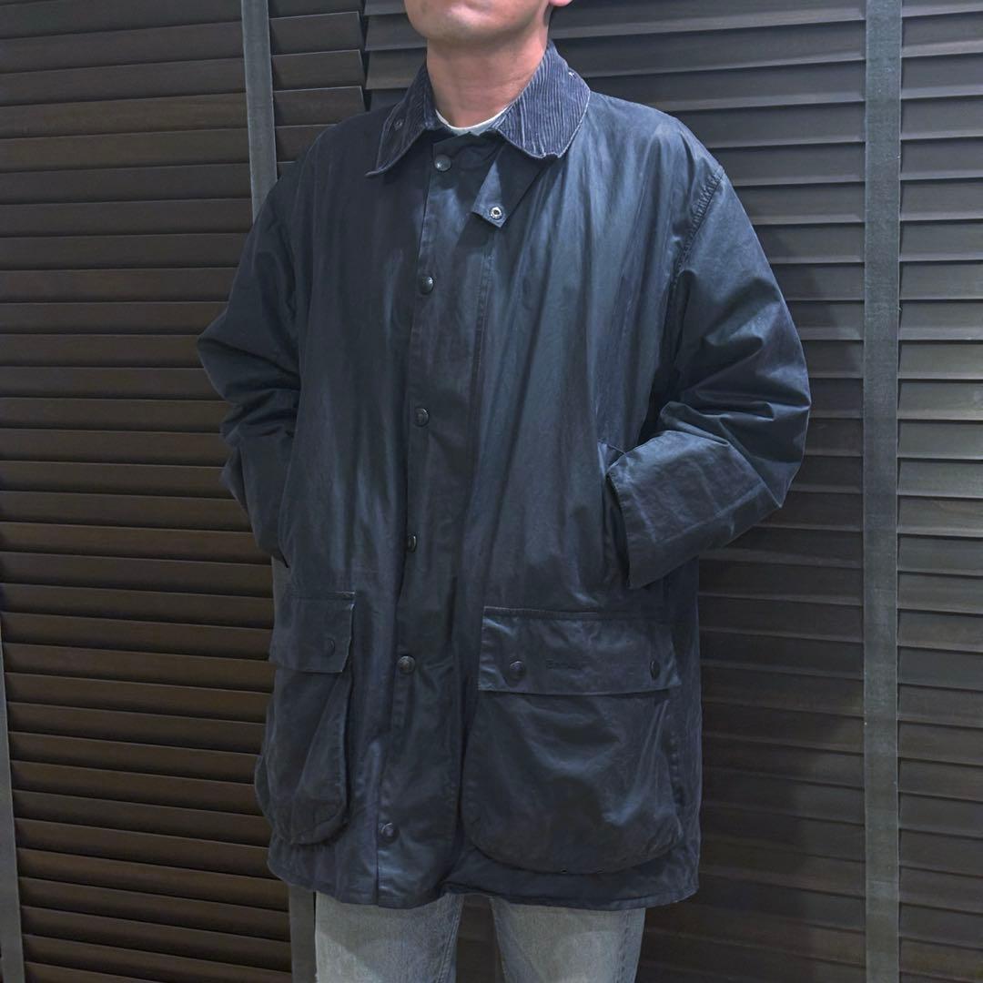 Barbour BORDER ボーダー 英国製 46 リプルーフ済み