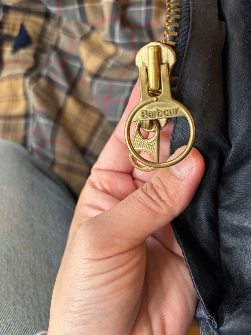 Barbour BORDER ボーダー 英国製 46 リプルーフ済み