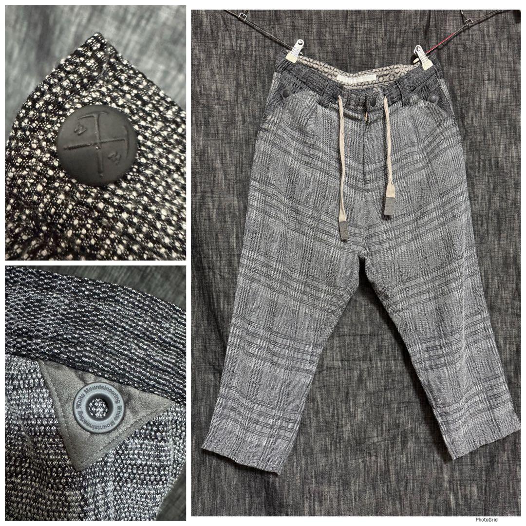 定価30800円 ホワイトマウンテニアリング　レーヨンジャガードサルエルパンツ