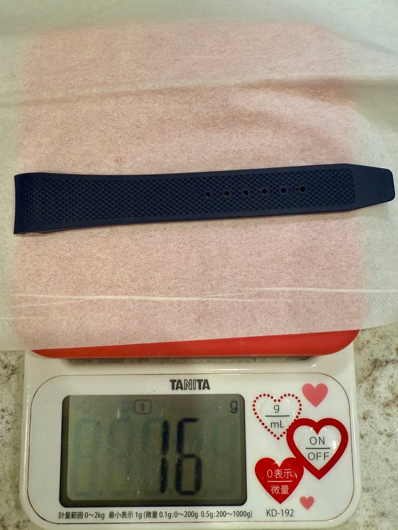 未使用【純正】IWC ポルトギーゼ　ヨットクラブ　ラバーベルト　ネイビー