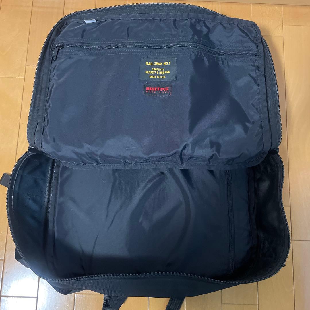 BRIEFING / 別注 3WAY BAG ブラック BEAMS MEN