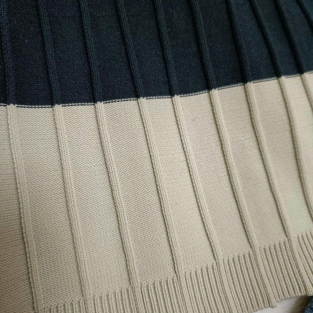 フレッドペリー ニットプリーツシャツ 長袖 ネイビー 完売品 FredPerry