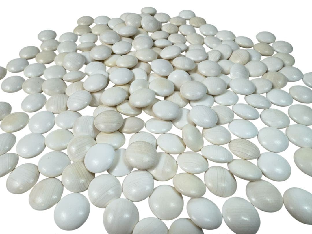 囲碁 36号 蛤碁石 那智黒 碁石 / 超特大 碁笥 欅 上