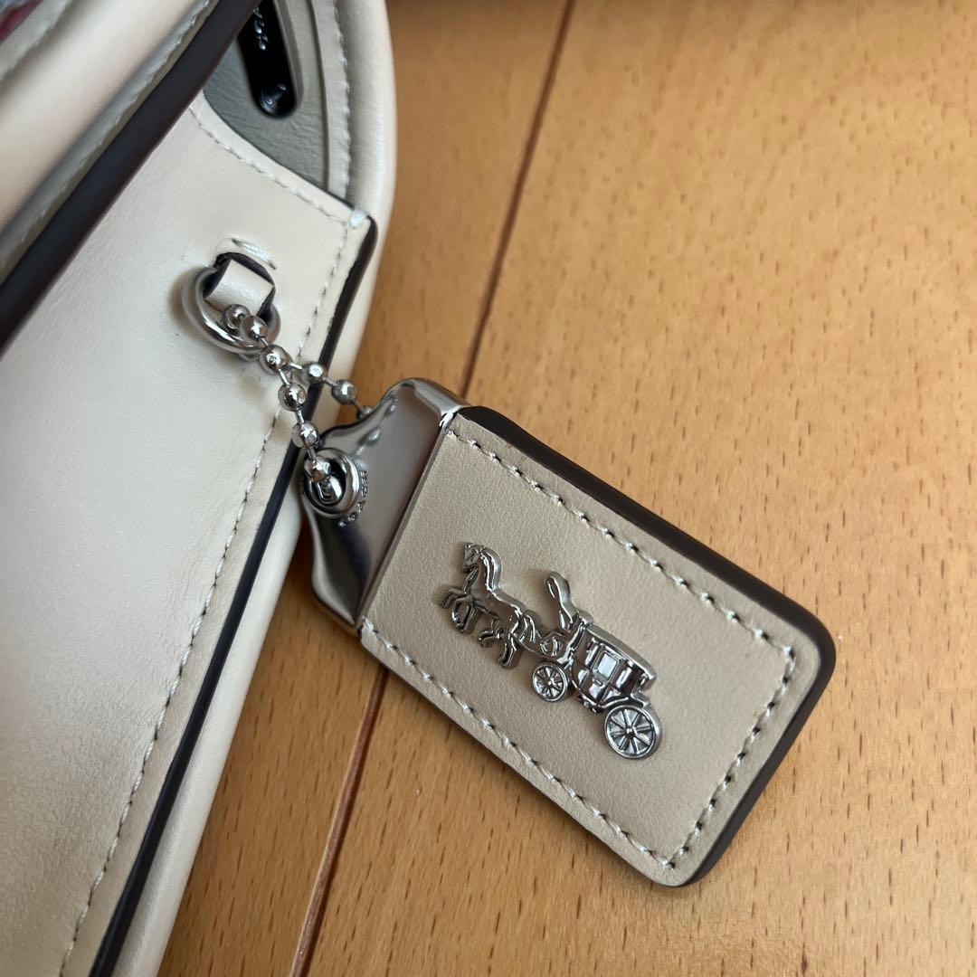 COACH ショルダーバッグ バンディット ツイード クロスボディ レザー