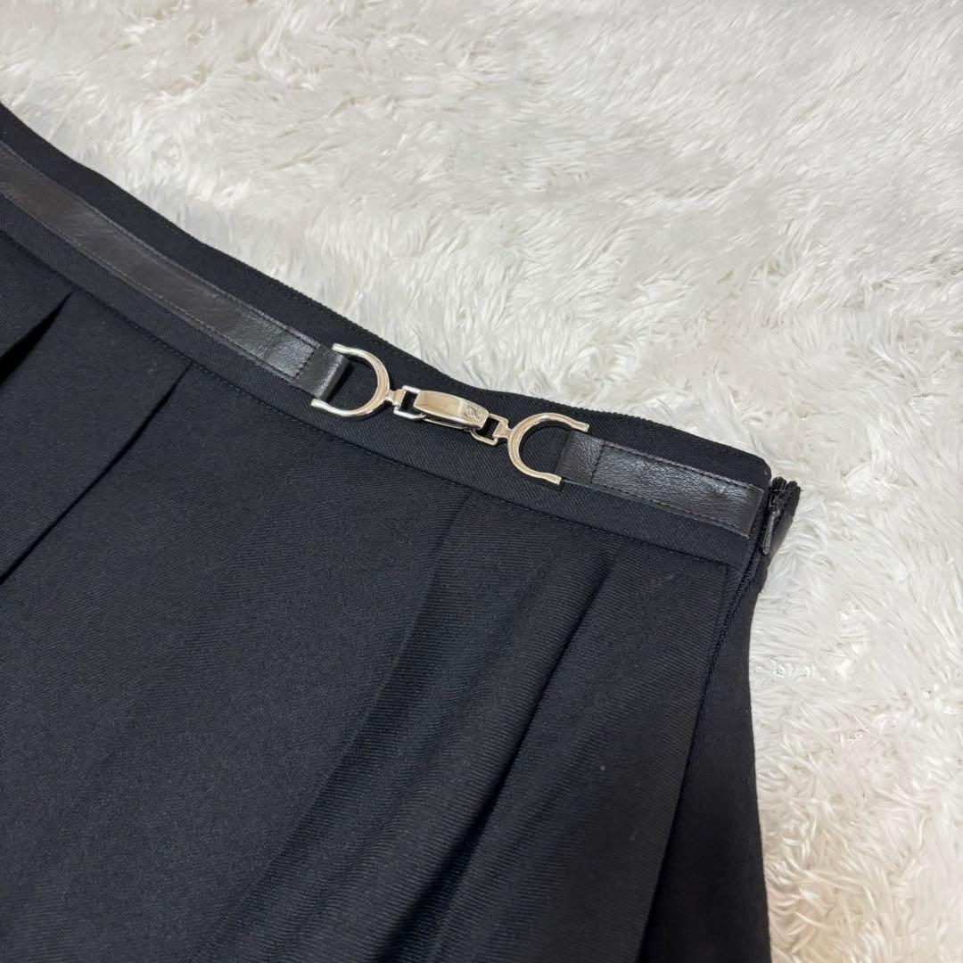 20年　FOXEY フォクシー　プリーツスカート　40151 ウール混　現行