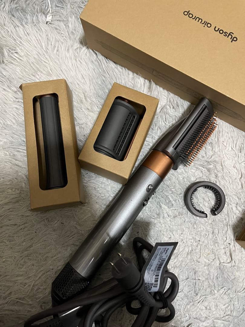 Dyson Airwrap ヘアドライヤー シルバー/オレンジ 動作確認済み