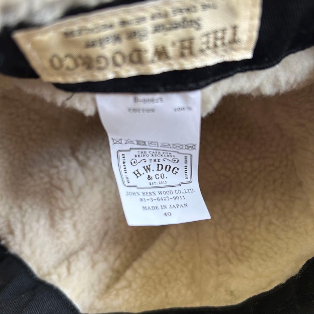 THE H.W.DOG&CO. フライトキャップ デニム製