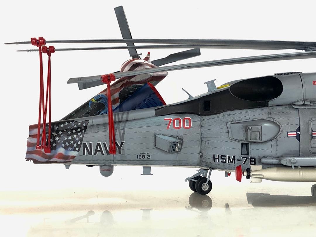 キティホークモデル1/35 MH-60R HSM-78 完成品　改造模型