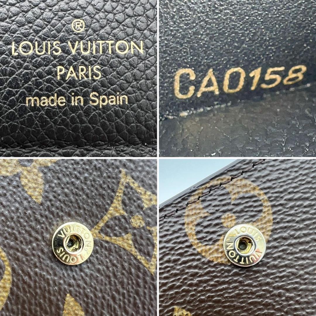 【美品】ヴィトン モノグラム ポルトフォイユ パラスコンパクト M60990 黒