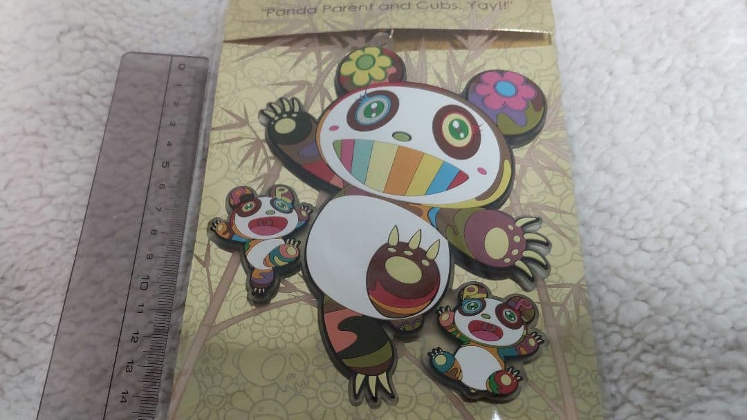 可愛いパンダ２種セット★　村上隆　ラバー　キーリング　カイカイキキ