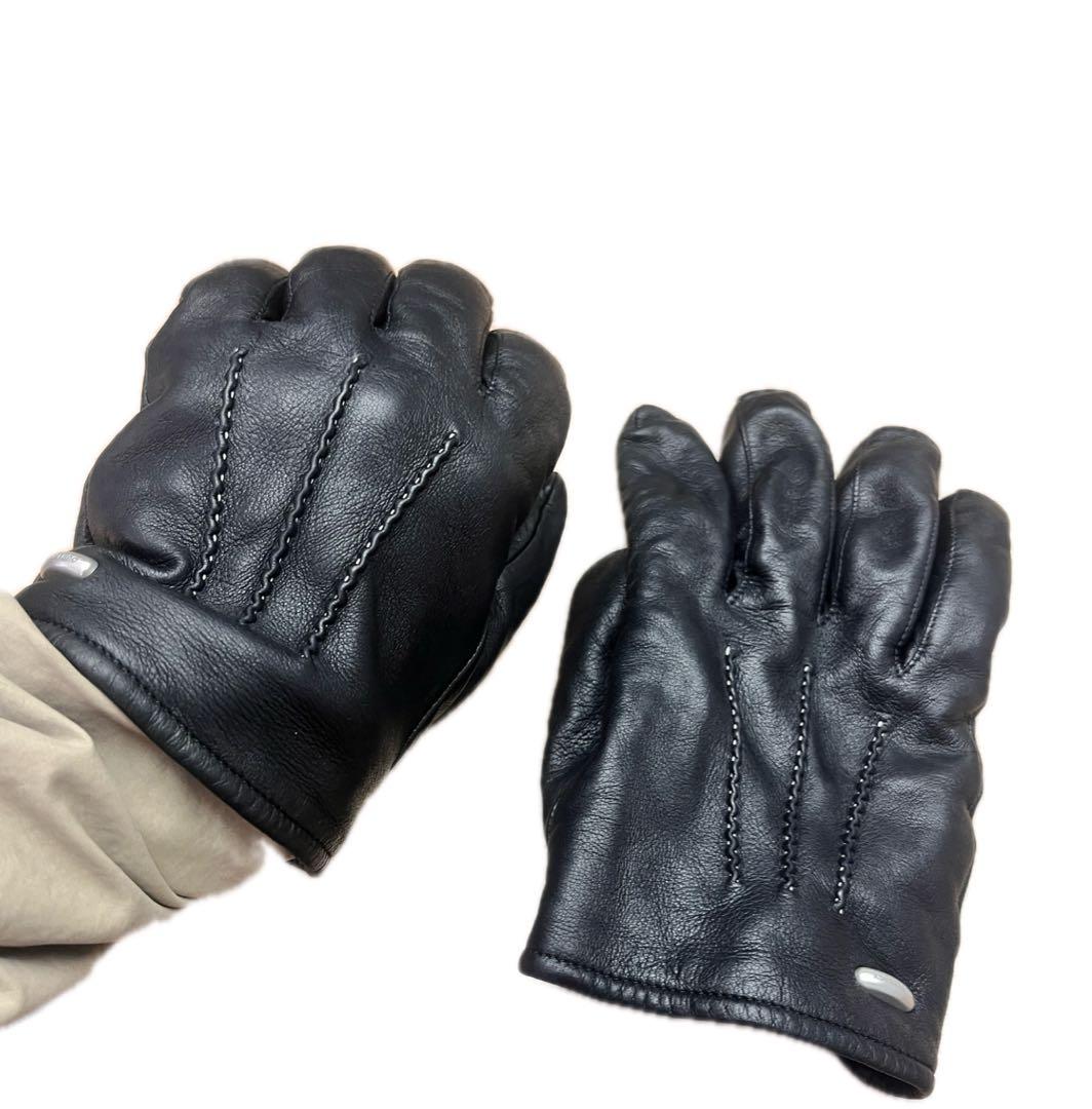 OUR LEGACY アワーレガシー 黒 レザー手袋 グローブ L