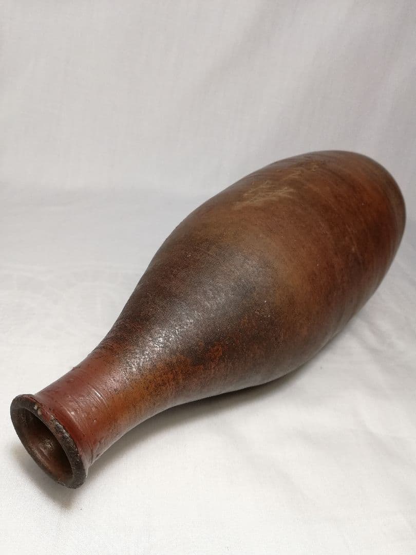 江戸末期 古備前 自詠句彫徳利 森甚治郎 備前焼 酒器 花瓶 とっくり 花器