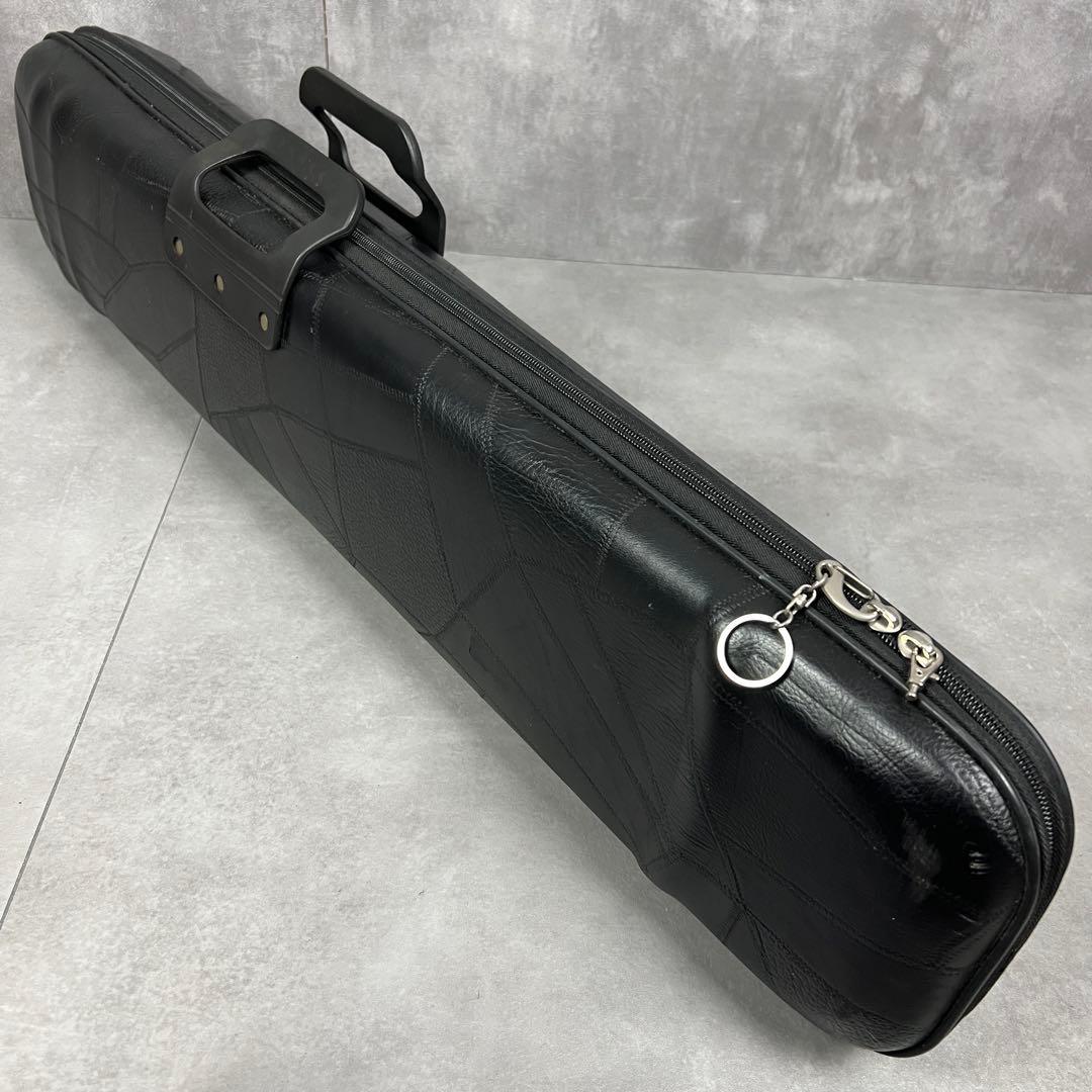 希少　科韻楽器　極品　蘇州二胡　柳城碧藍煙外染　べっ甲　彫刻絵　弓　レザーケース