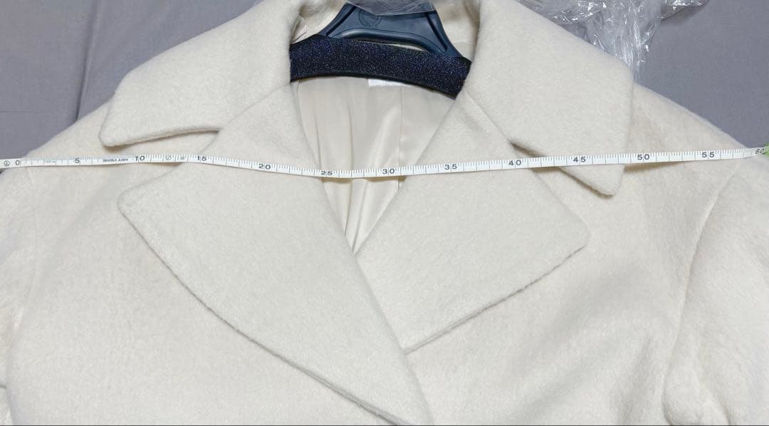 スナイデル ビッグカラーコクーンコート　アイボリsnidel